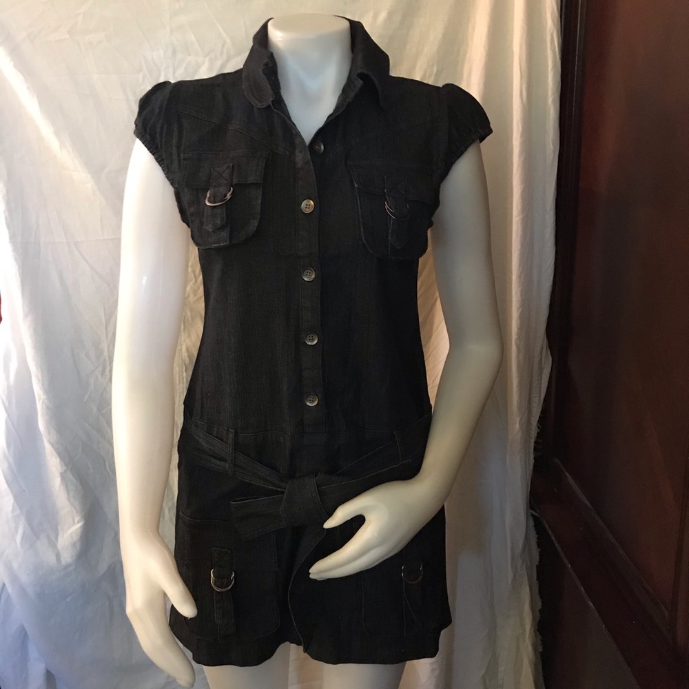 🆕 Catwalk Studio Black Denim Mini Dress-Med